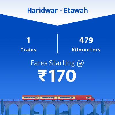 Haridwar To Etawah Trains